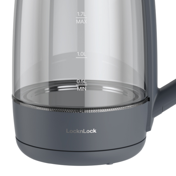 Ấm đun siêu tốc 5 mức nhiệt LocknLock Smart glow glass electric kettle 1.7L EJK276GRY, , large image number 5